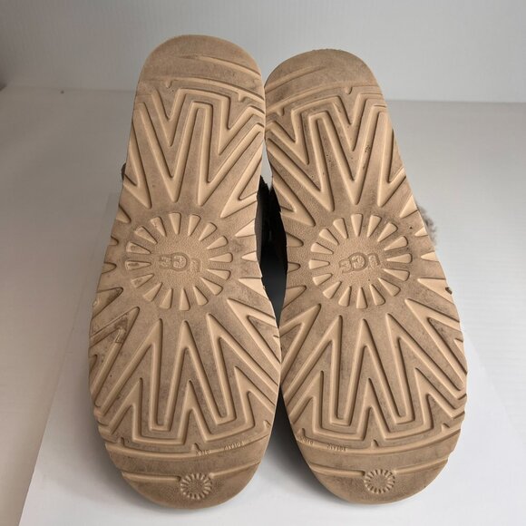 UGG Boot Women 12 Bailey Bow Shimmer Sheepskin Classic Shearling Party Core Go - Picture 16 of 16